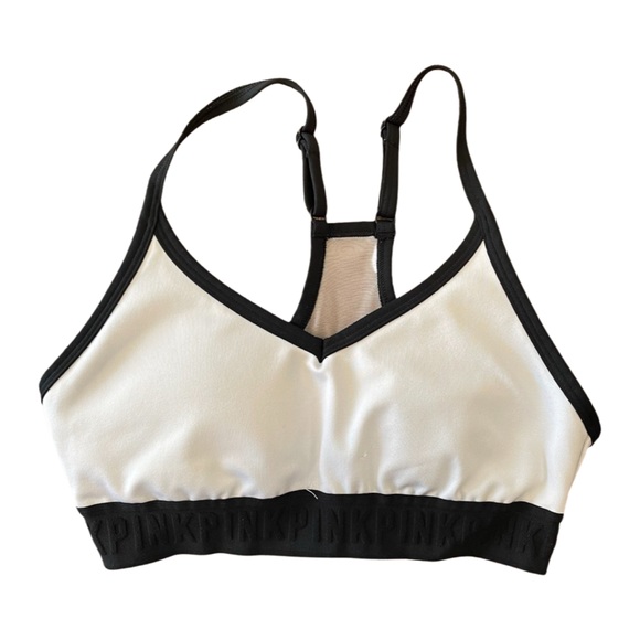 White Racerback Sports Bra - Picture 3 of 3